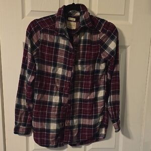 American Eagle Outfitters Purple Plaid Shirt